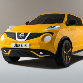 2000多张纸折出来的Nissan Juke 2000多张纸折出来的Nissan Juke