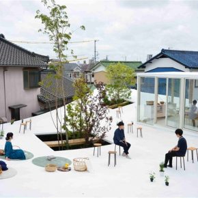 这家日本公司在办公室屋顶上造了一个白色花园 这家日本公司在办公室屋顶上造了一个白色花园