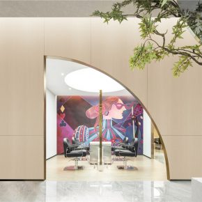 良舍空间设计|HAIR HERE salon(青岛万象城店) 良舍空间设计|HAIR HERE salon(青岛万象城店)