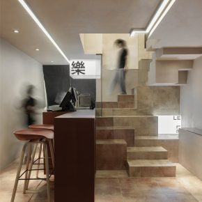 毛伟伟设计作品丨乐乐鸡炸鸡店-消解方块形成的空间 毛伟伟设计作品丨乐乐鸡炸鸡店-消解方块形成的空间
